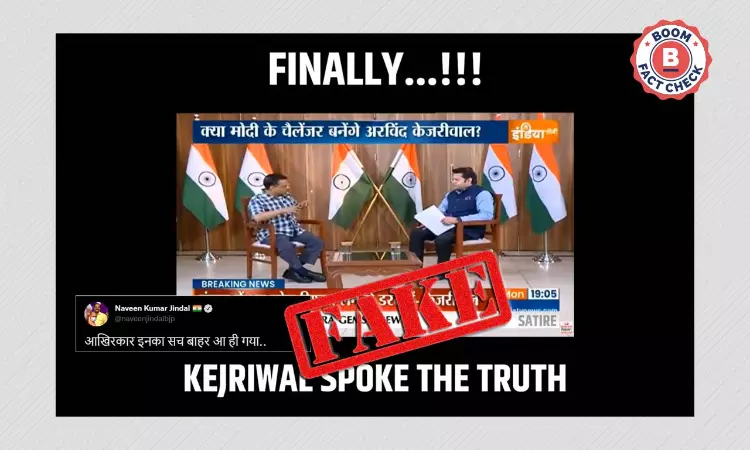 BJP Delhi Spokesperson Shares Doctored Video Of Arvind Kejriwal