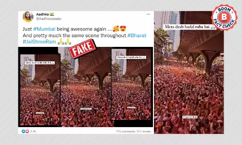 Old Video Of Ganpati Festivities Shared As Ram Navami Procession In Mumbai