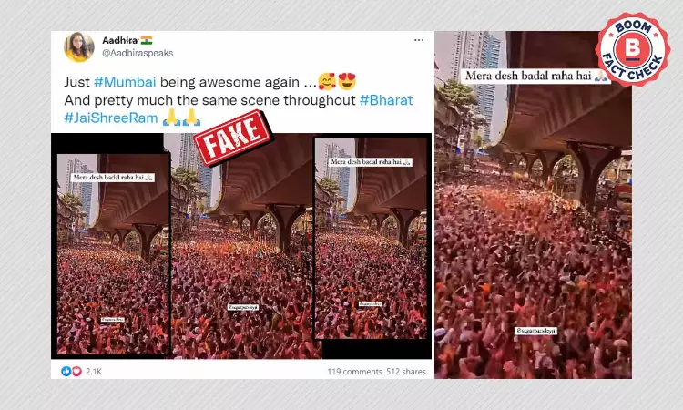 Old Video Of Ganpati Festivities Shared As Ram Navami Procession In Mumbai