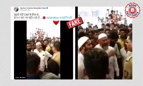 Old Video From Maharashtra Of Muslim Man Threatening Cop Viral As Delhi