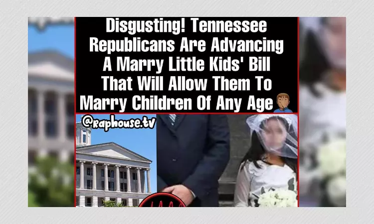 No, Tennessee Has Not Legalized Child Marriage