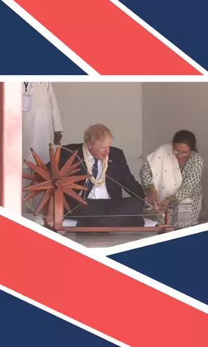 Boris Johnson On 2-Day Visit To India, Starts Tour With Sabarmati Ashram In Gujarat
