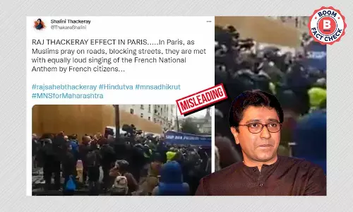 2017 Protest Clip Showing Muslims Praying On Street Shared Out Of Context