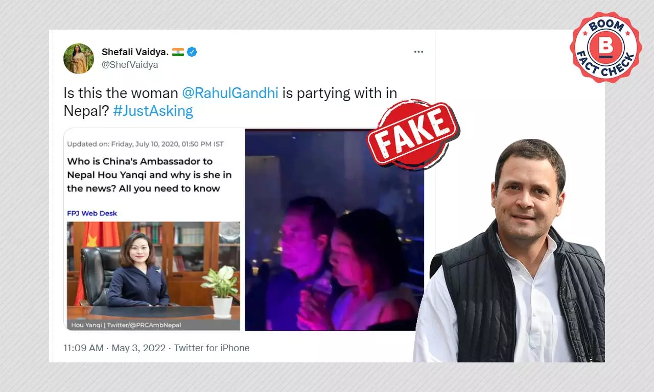 No, Rahul Gandhi Did Not Party With A Chinese Diplomat In Nepal