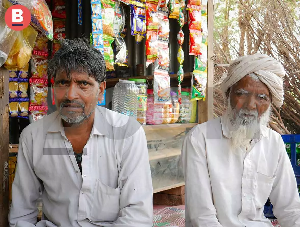 Seen in the photo: Rahishs elder brother and father. Rahish was attacked and abducted by goons who claim to protect cows. 