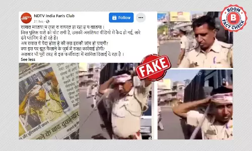 Did A Rajasthan Cop Fake An Injury During Jodhpur Violence? A FactCheck