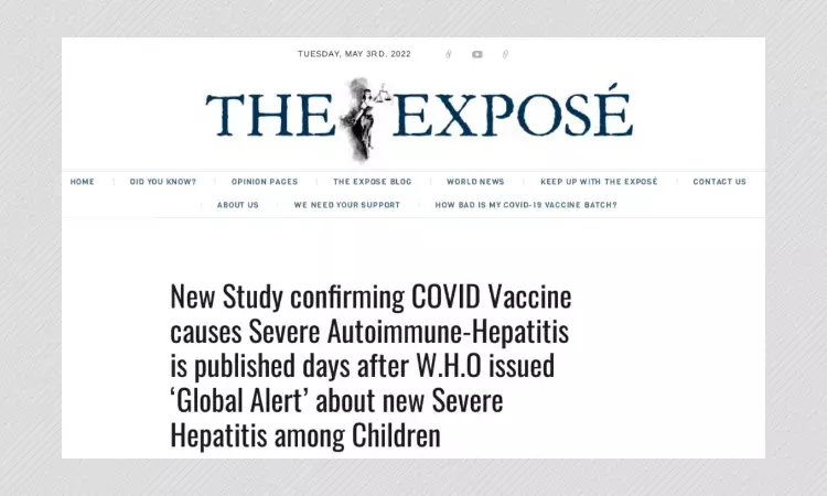 No, Hepatitis Outbreak In Children Is Not Caused Due To COVID-19 Shots