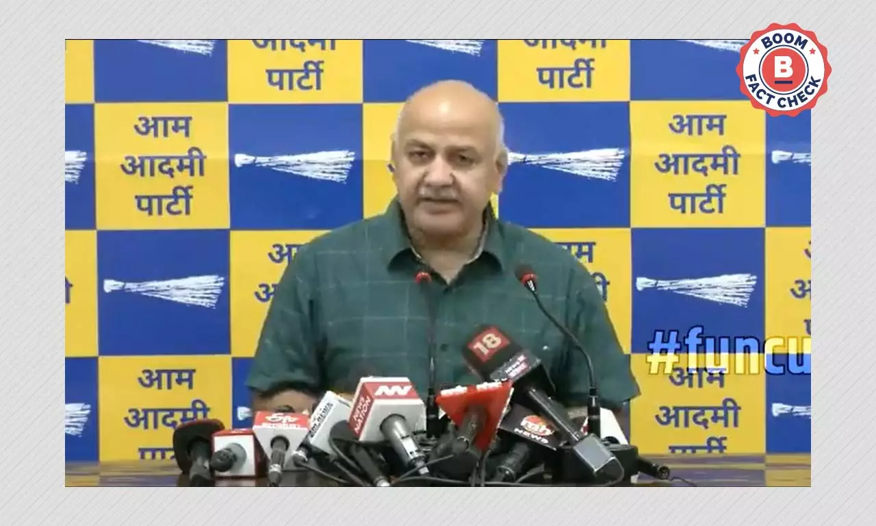 Video Of Manish Sisodia Saying AAP Involved In Most Riots Is Doctored