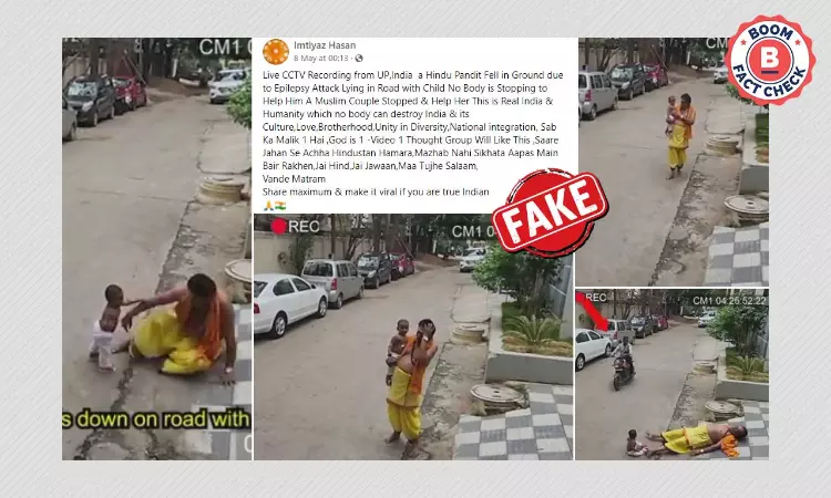 Video Showing Muslim Couple Helping Hindu Priest, Child Is Staged
