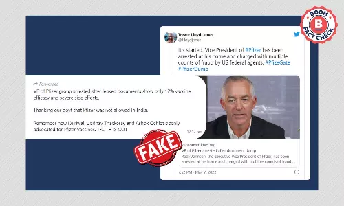 No, Pfizer Vice President Rady Johnson Was Not Arrested No, Pfizer Vice President Rady Johnson Was Not Arrested