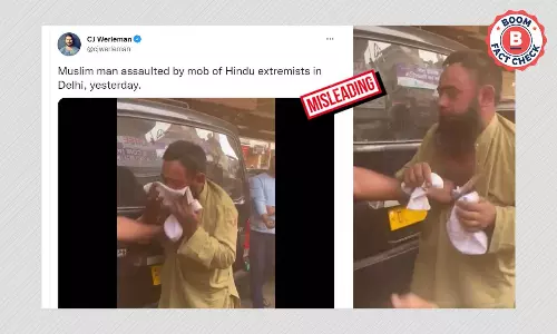 Video Of Muslim Man Thrashed In Delhi Given False Communal Hue
