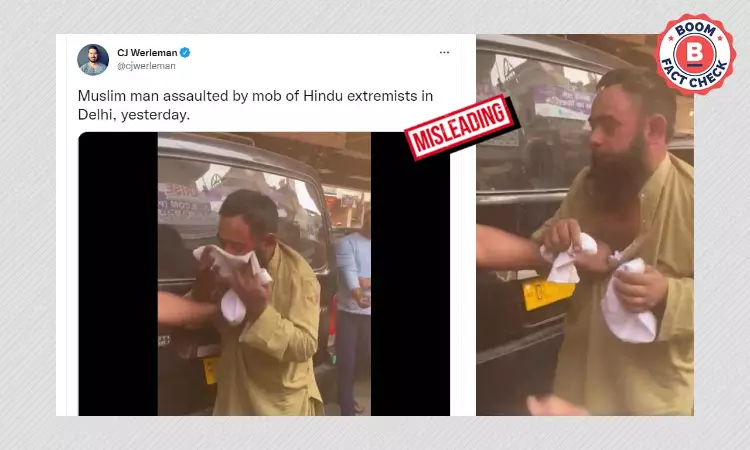 Video Of Muslim Man Thrashed In Delhi Given False Communal Hue