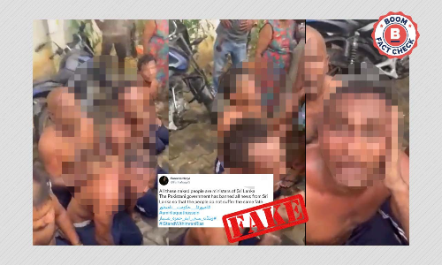 Viral Video Does Not Show Sri Lankan Ministers Being Stripped Naked