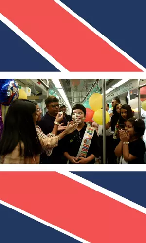 Birthday Bash on-Board: 12-Year-Olds Family Celebrates With Cake and Balloons On Noida Metro