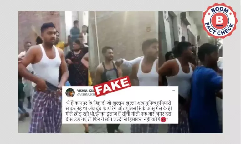 Old Clip Of People Brandishing Guns Falsely Linked To Recent Kanpur Violence Old Clip Of People Brandishing Guns Falsely Linked To Recent Kanpur Violence