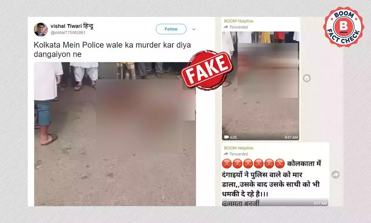 Video Of Kolkata Cop Who Died By Suicide Shared With False Claim