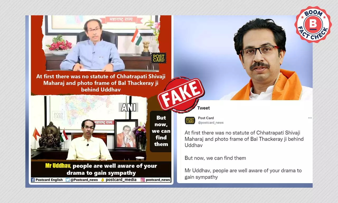 Bal Thackerays Photo Added For CMs Live Videos After MVA Crisis? A FactCheck