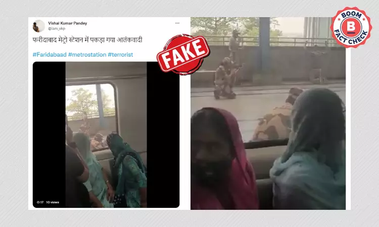 Mock Drill Video Falsely Viral As Terrorist Nabbed At Faridabad Metro Station