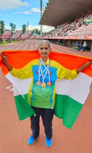 Indias 94-Year-Old Sprinter Wins 3 Medals At Championships In Finland, Takes Internet By Storm