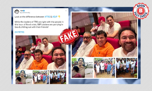 No, This Photo Does Not Show BJP Leaders Partying In Goa