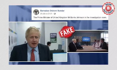 Spoof Video Shared As Real Footage Of Boris Johnson Being Grilled On Corruption