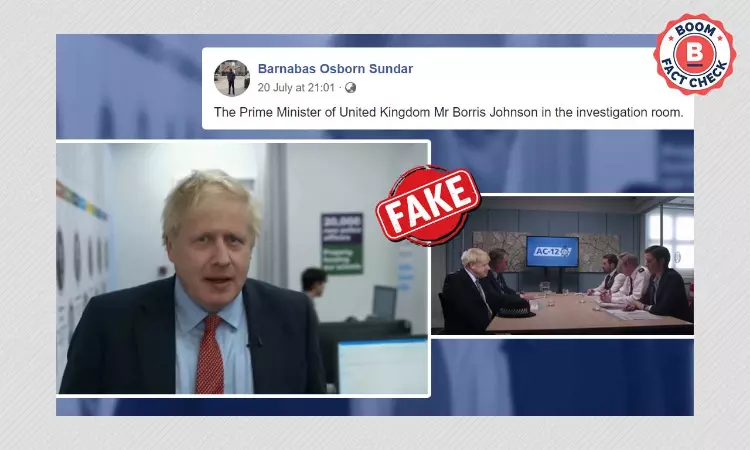 Spoof Video Shared As Real Footage Of Boris Johnson Being Grilled On Corruption