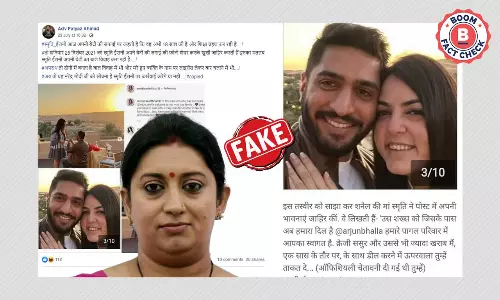 No, These Photos Do Not Show Smriti Iranis Daughter Zoish Getting Engaged