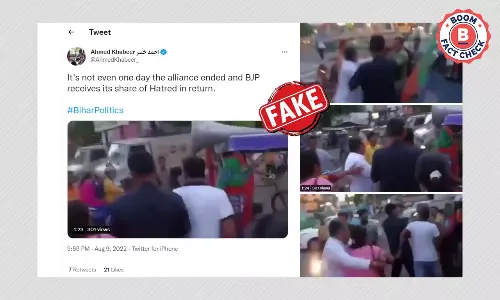 Video Of TMC-BJP Clash In Bengal Falsely Linked To Bihar Political Crisis