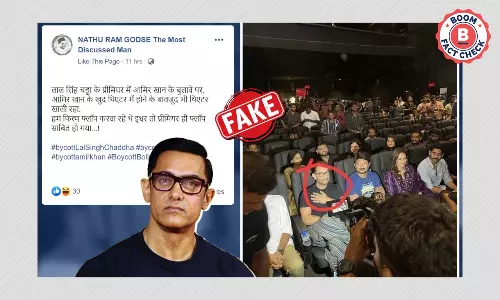 Photo of Aamir Khan At Chennai Press Meet Shared With False Claim