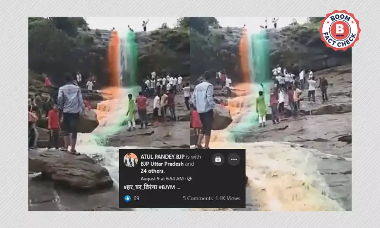 Old Clip Of Tricolour Waterfall Shared As Recent I-Day Celebrations
