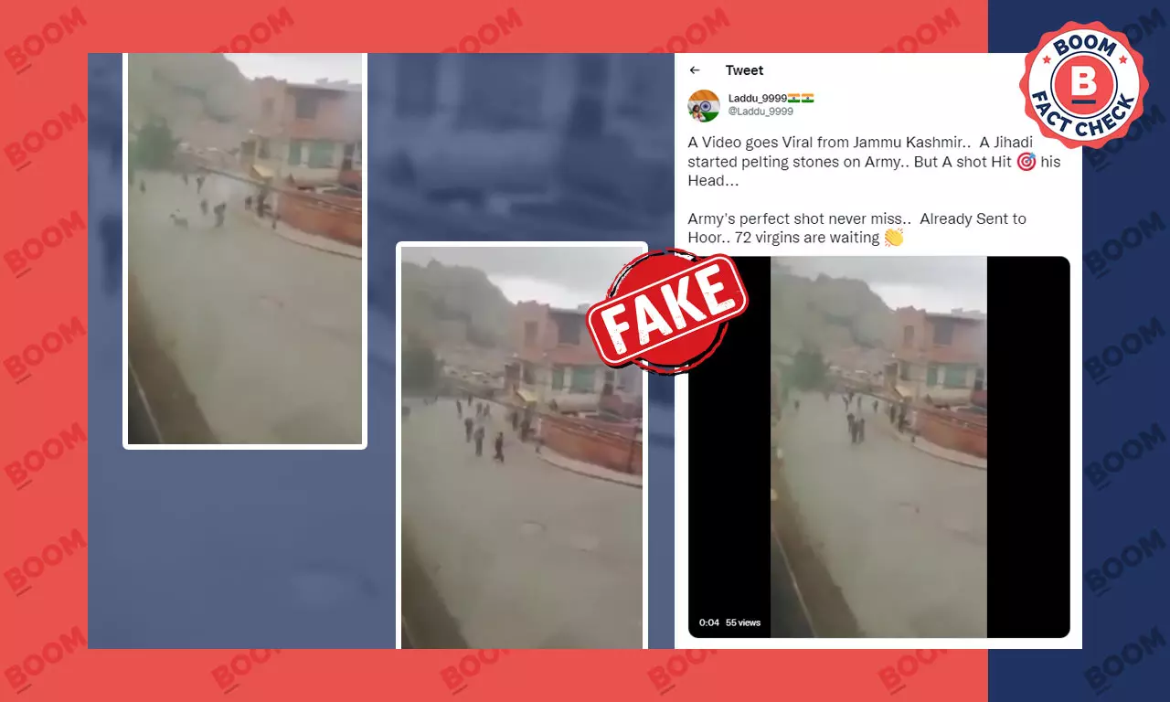 Video Of Bolivian Protester Hit By Dynamite Falsely Shared As J&K Video Of Bolivian Protester Hit By Dynamite Falsely Shared As J&K