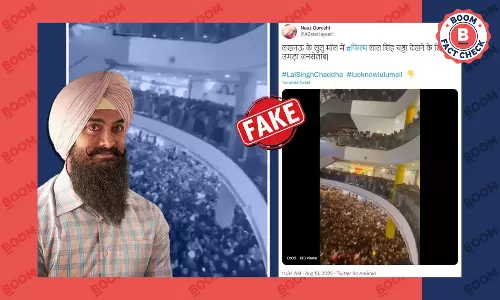 No, Video Does Not Show Crowd Gathered To Watch Laal Singh Chaddha In UP