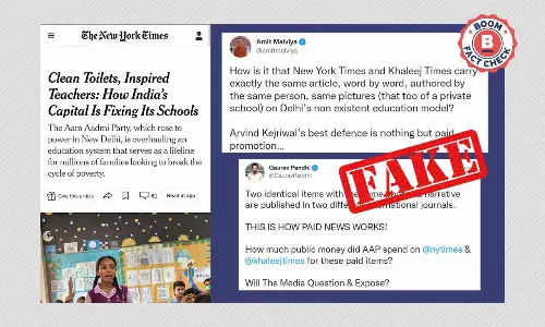 Was The New York Times Article On Delhi Govt Schools A Paid Promotion?