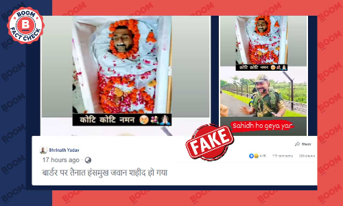 Photo Of Slain Soldier Misidentified As BSF Jawan Seen In Viral Video