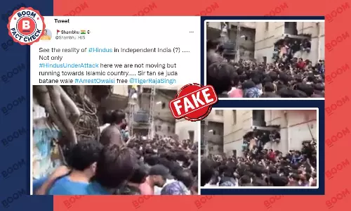Mob Attack On House In Pakistan Falsely Shared As Indias Hyderabad Mob Attack On House In Pakistan Falsely Shared As Indias Hyderabad