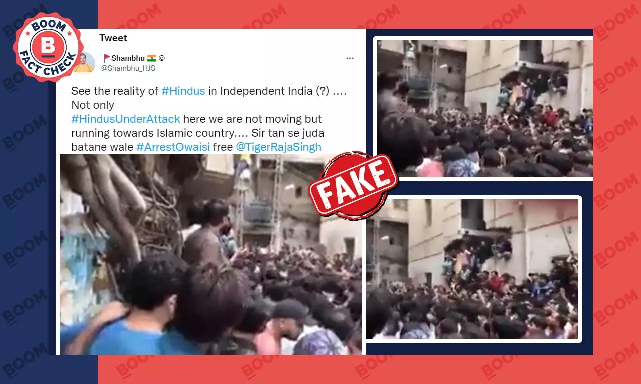 Mob Attack On House In Pakistan Falsely Shared As Indias Hyderabad Mob Attack On House In Pakistan Falsely Shared As Indias Hyderabad