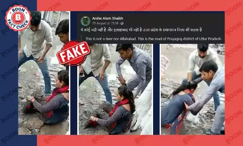 Video Of Woman Who Got Stuck In An Open Drain Is From Delhi, Not UP