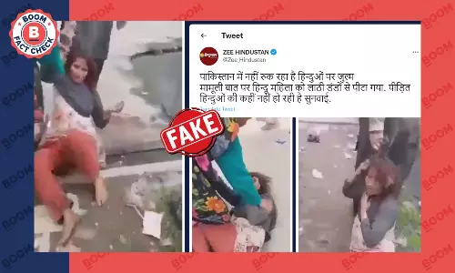 Zee Hindustan Shares Old Video Of Assault In Pakistan With False Communal Twist