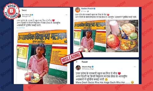 Does This Photo Show A Mid-Day Meal In Uttar Pradesh? A FactCheck