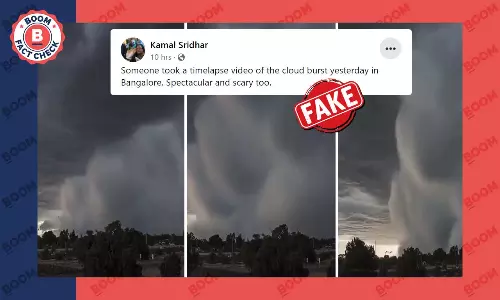 Timelapse Video From Perth, Australia Peddled As Cloudburst in Bengaluru