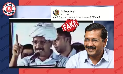No, Delhi CM Arvind Kejriwal Did Not Threaten Gujaratis