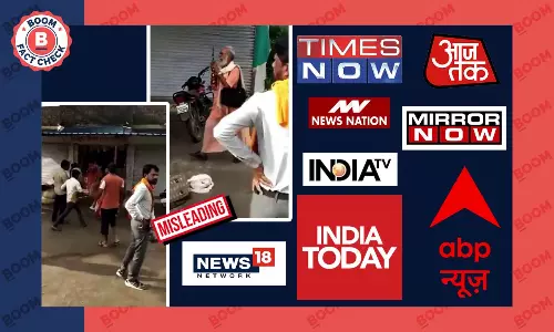 News Outlets Run Video From MP As Attack On Sadhus In Maharashtra
