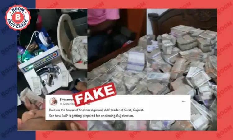 No, Video Does Not Show ED Raid At AAP Gujarat Leaders House