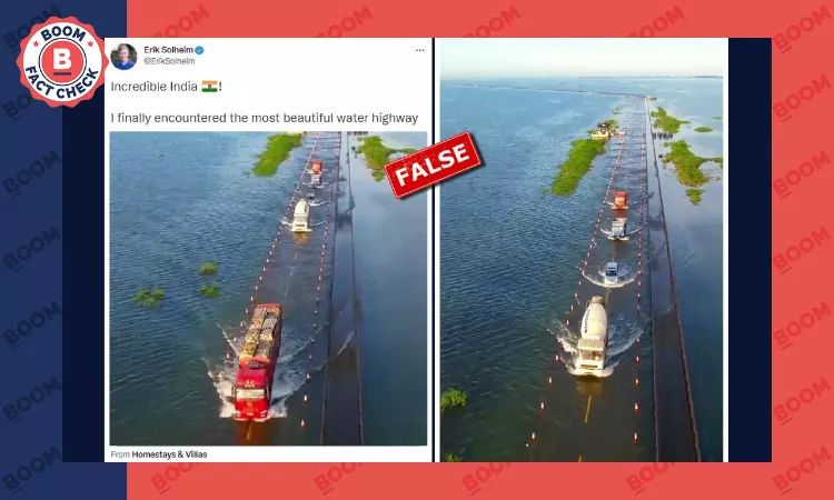 Video Of Flooded Road In China Falsely Shared As Water Highway In India