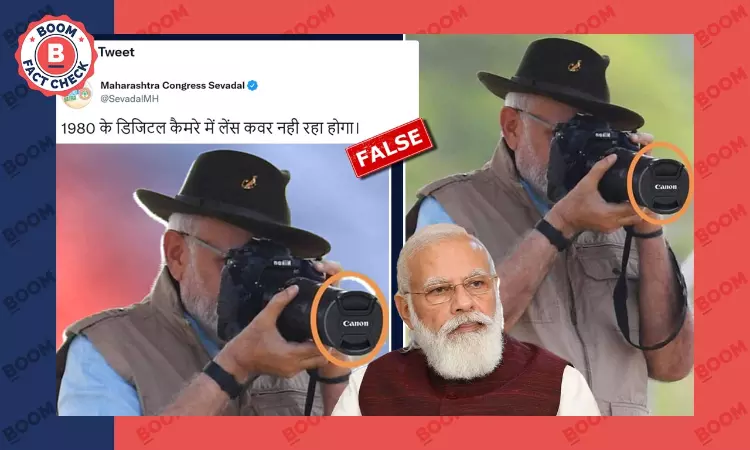 Image Of Modi Clicking Picture Of Cheetahs With Lens Covered Is Doctored