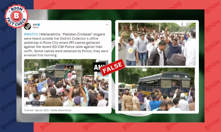 Did PFI Protesters In Pune Raise Pakistan Zindabad Slogans? A FactCheck