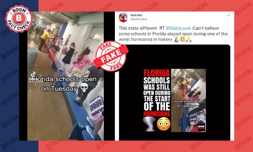 Old Video Shared As Florida School Open During Hurricane