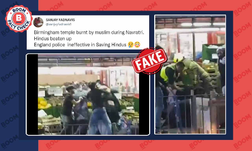 Video Of Supermarket Fire Peddled As Muslims Setting Fire To A Temple In Birmingham