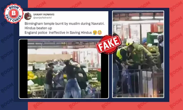 Video Of Supermarket Fire Peddled As Muslims Setting Fire To A Temple In Birmingham