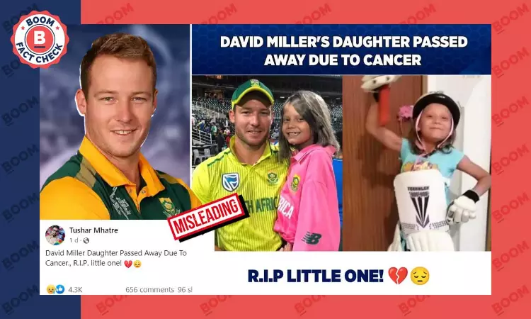 Photo Of David Miller Fan Who Succumbed To Cancer Misidentified As Daughter